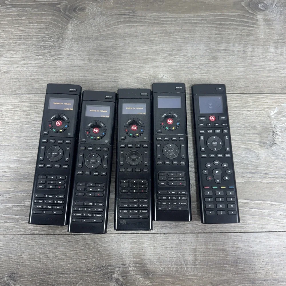 Control 4 System Remote Control Black C4-SR250B-Z-B Lot Of 5 Turn On